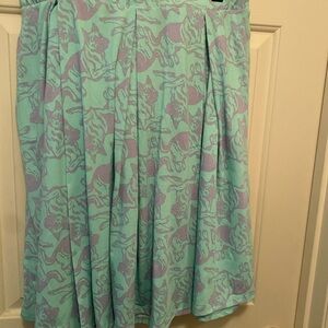 EUC LuLaRoe Madison German Shepherd Print Skirt Size 2XL